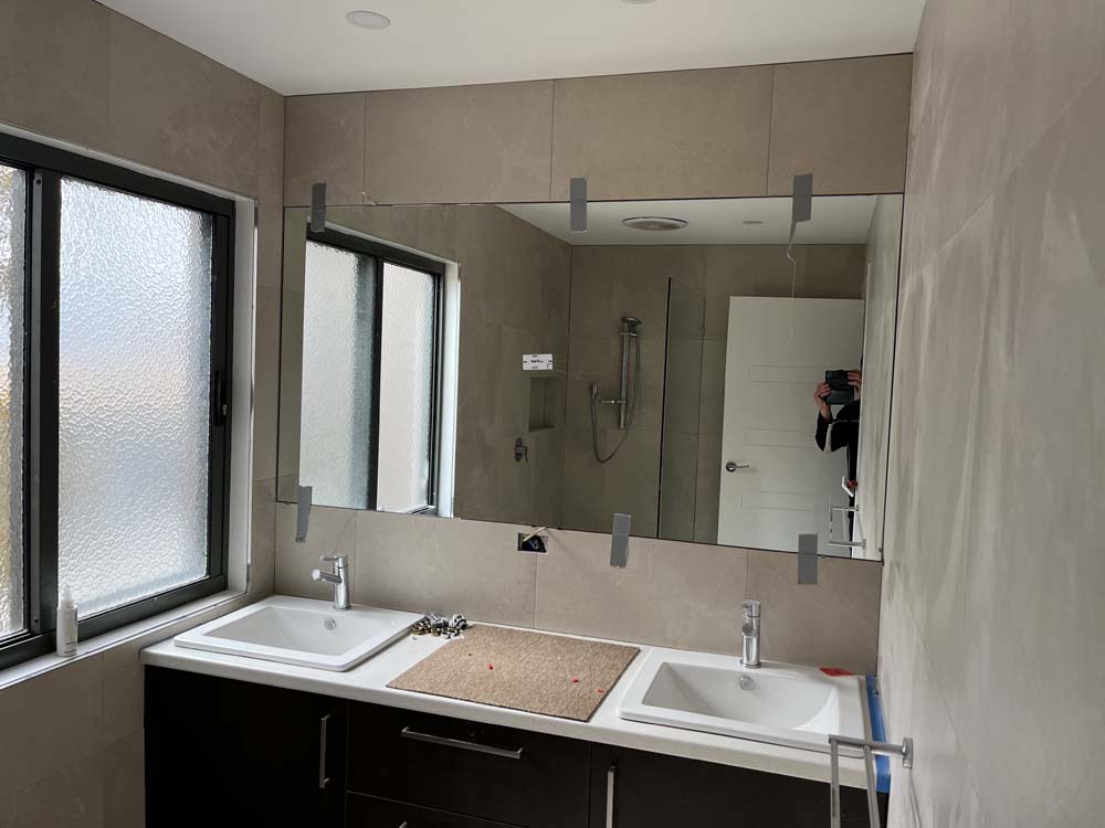 Custom made and fitted bathroom mirrors in Sorrento